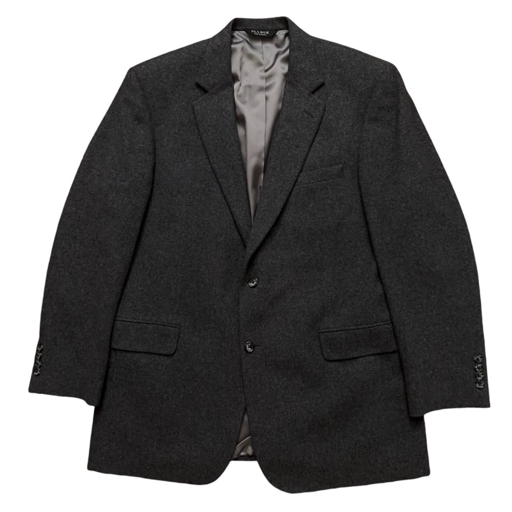 Jos. A. Bank Blazer Jacket Mens Size 44L Sports Coat 100% Camel Hair Gray